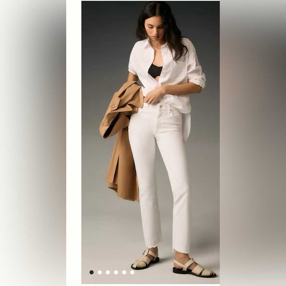 Paige Cindy jeans - White Noise. NWT